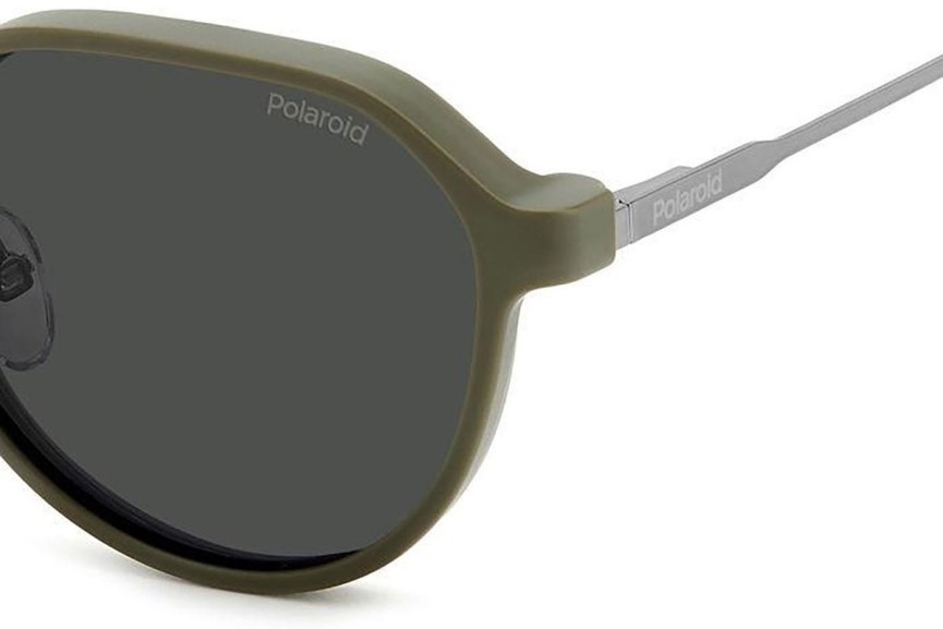 Brillen Polaroid PLD6204/CS SMF/M9 Polarized Ovaal Zilver