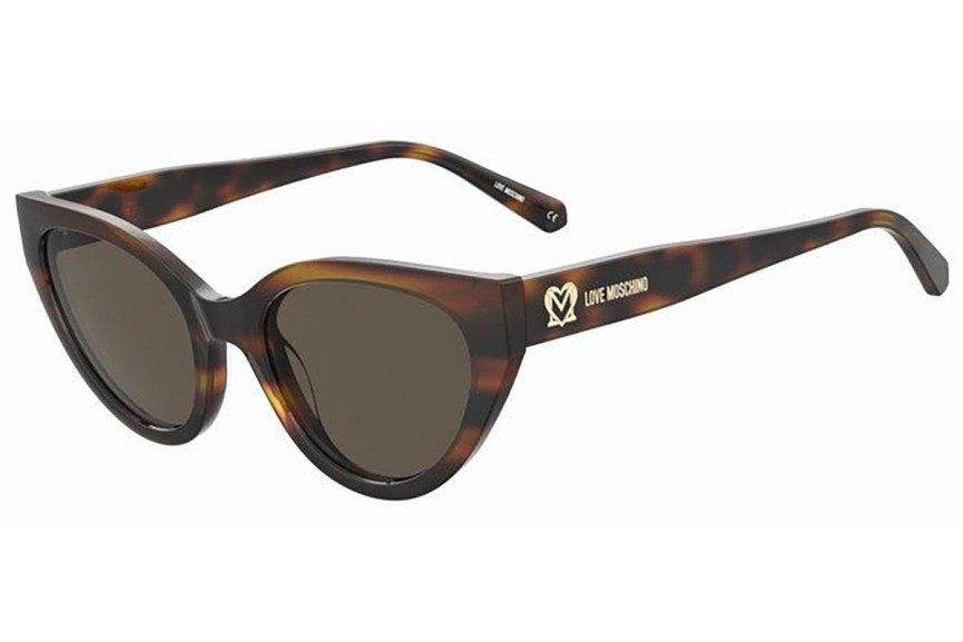 Zonnebril Love Moschino MOL064/S 05L/70 Cat Eye Havana