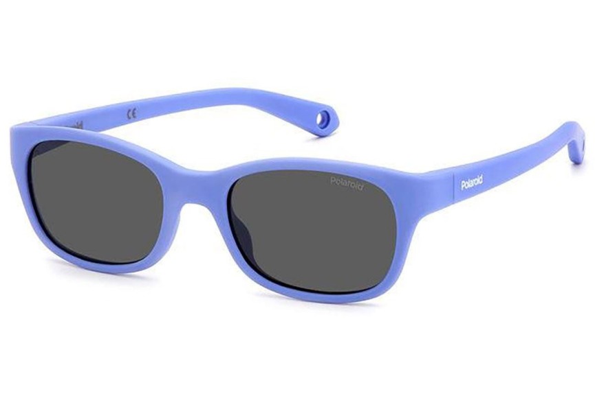 Zonnebril Polaroid Junior PLDK006/S 789/M9 Polarized Rechthoekige Paars