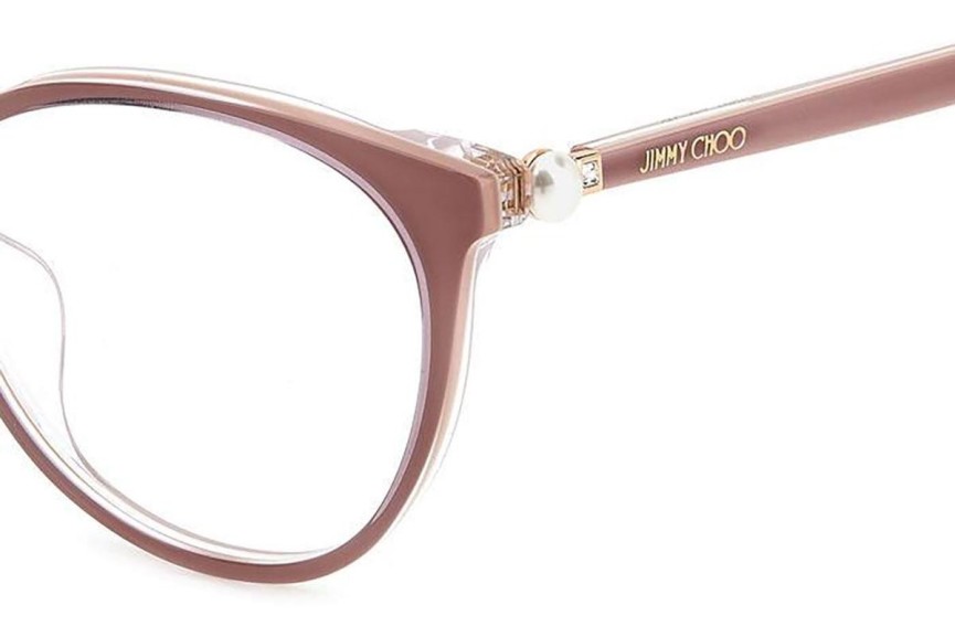 Brillen Jimmy Choo JC378/G Y9A Cat Eye Beige