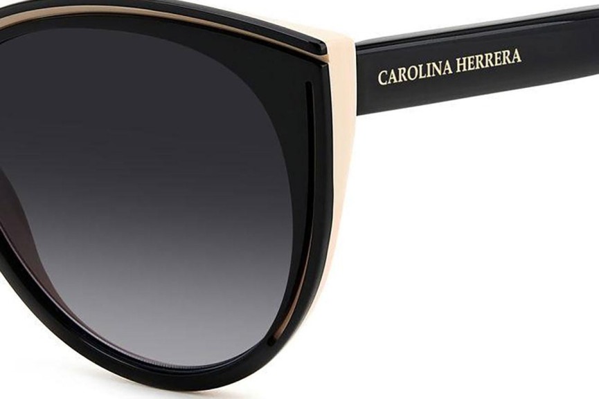 Zonnebril Carolina Herrera HER0142/S KDX/9O Ronde Zwart