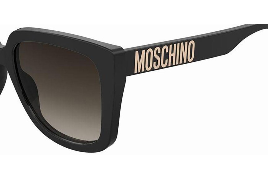 Zonnebril Moschino MOS146/S 807/HA Vierkant Zwart