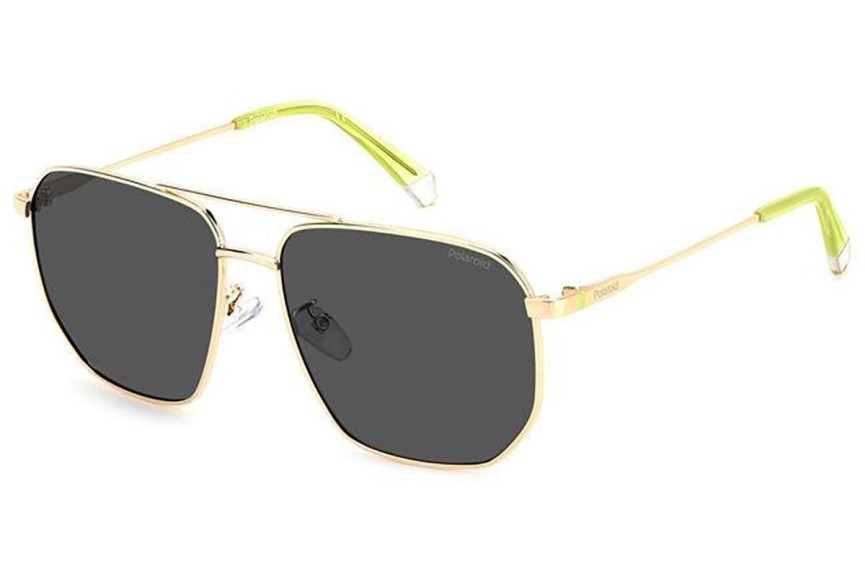 Zonnebril Polaroid PLD4141/G/S/X 2F7/M9 Polarized Vierkant Goud