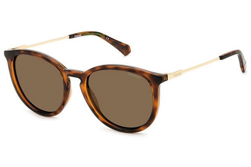 Zonnebril Polaroid PLD4143/S/X 086/SP Polarized Ronde Havana