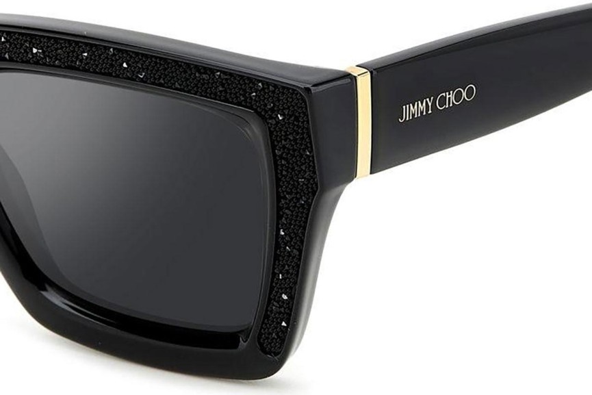 Zonnebril Jimmy Choo MEGS/S 807/T4 Rechthoekige Zwart