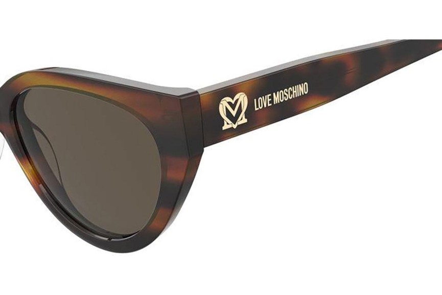 Zonnebril Love Moschino MOL064/S 05L/70 Cat Eye Havana