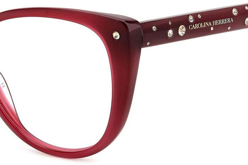 Brillen Carolina Herrera HER0150 LHF Cat Eye Rood