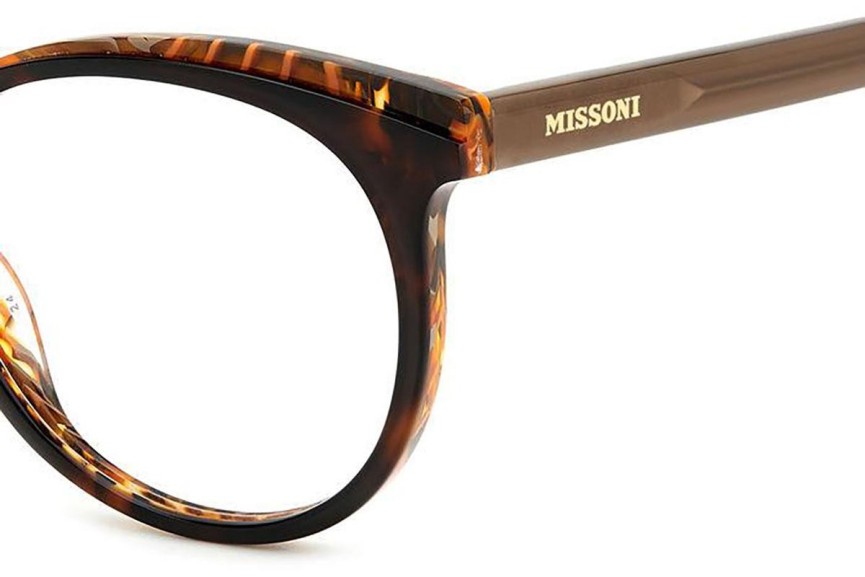 Brillen Missoni MIS0145 HTK Ronde Havana