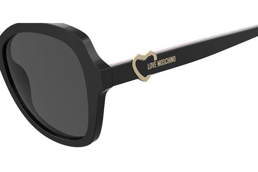 Zonnebril Love Moschino MOL059/S 807/IR Cat Eye Zwart