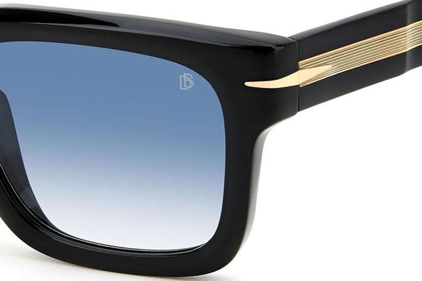 Zonnebril David Beckham DB7100/S 807/F9 Vierkant Zwart