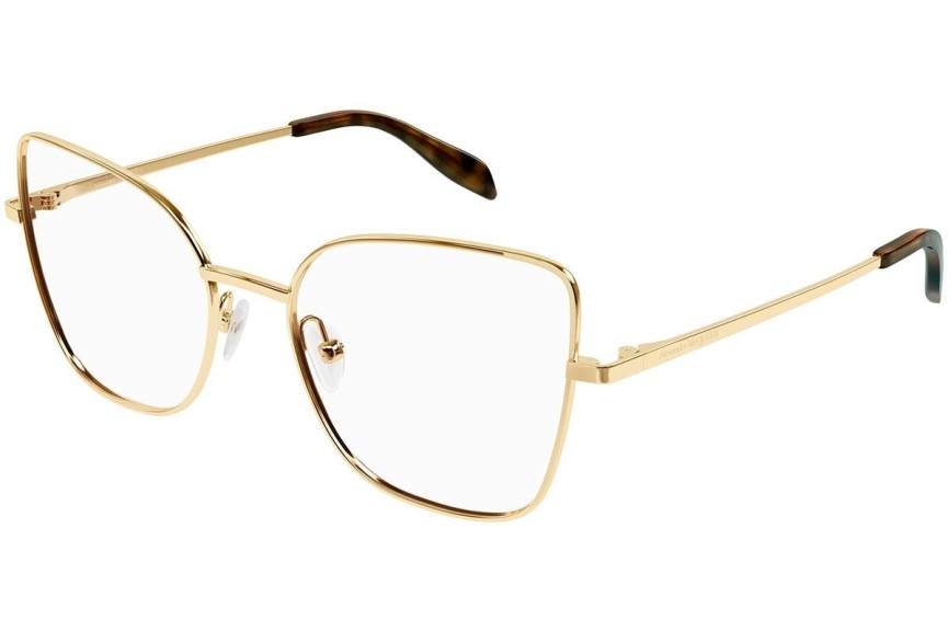 Brillen Alexander McQueen AM0416O 001 Cat Eye Goud