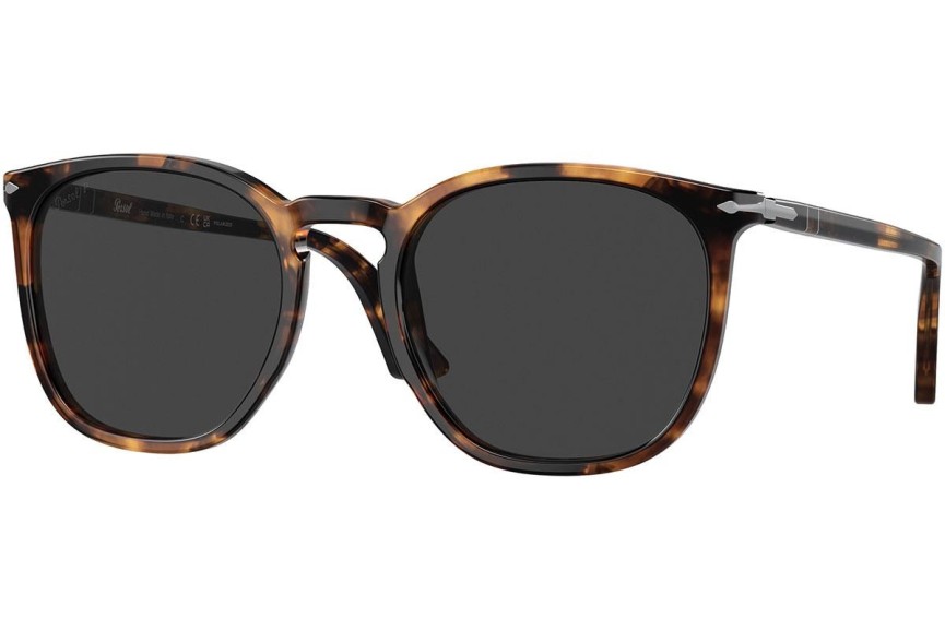 Zonnebril Persol PO3316S 110248 Polarized Vierkant Havana