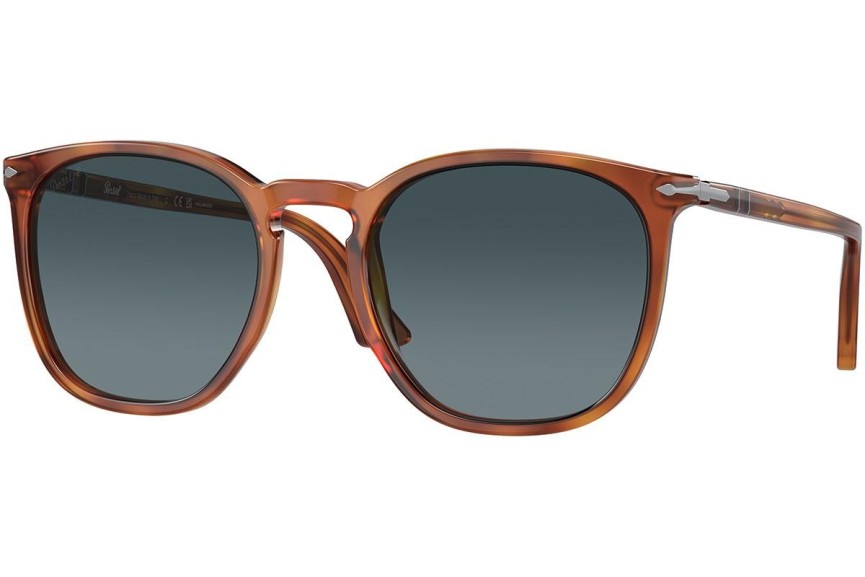 Zonnebril Persol PO3316S 96/S3 Polarized Vierkant Havana