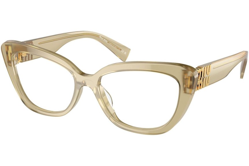 Brillen Miu Miu MU05VV 11M1O1 Cat Eye Beige