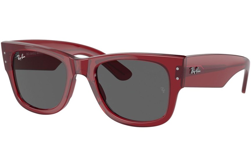 Zonnebril Ray-Ban Mega Wayfarer RB0840S 6679B1 Vierkant Rood