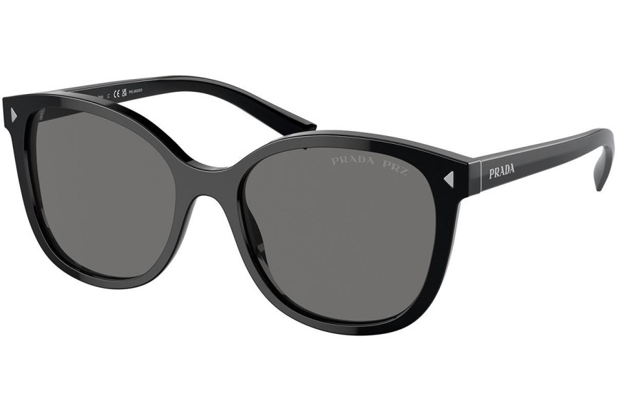 Zonnebril Prada PR22ZS 1AB5Z1 Polarized Vierkant Zwart