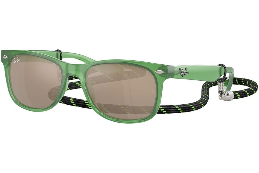 Zonnebril Ray-Ban Junior New Wayfarer Junior RJ9052S 71465A Vierkant Groen