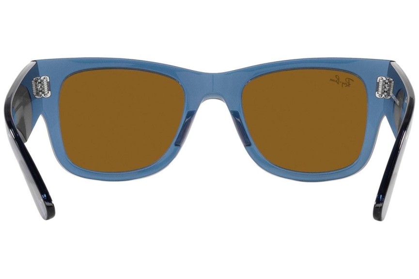 Zonnebril Ray-Ban Mega Wayfarer RB0840S 668073 Vierkant Blauw