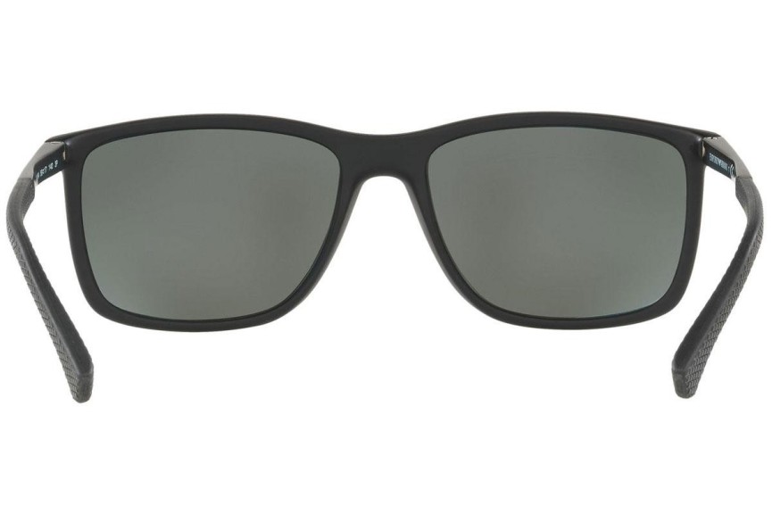 Zonnebril Emporio Armani EA4058 56539A Polarized Vierkant Zwart