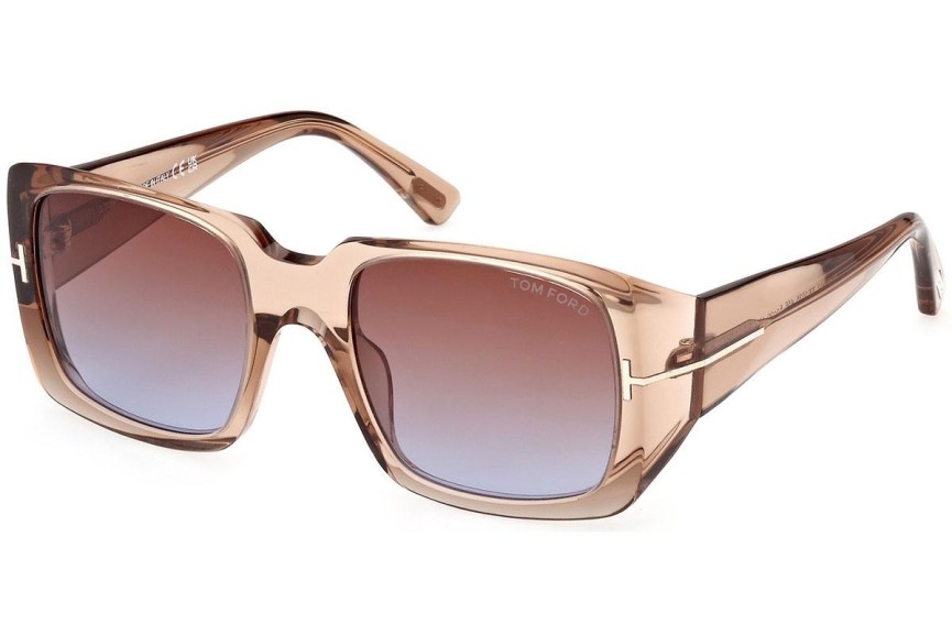 Zonnebril Tom Ford FT1035 45F Vierkant Bruin