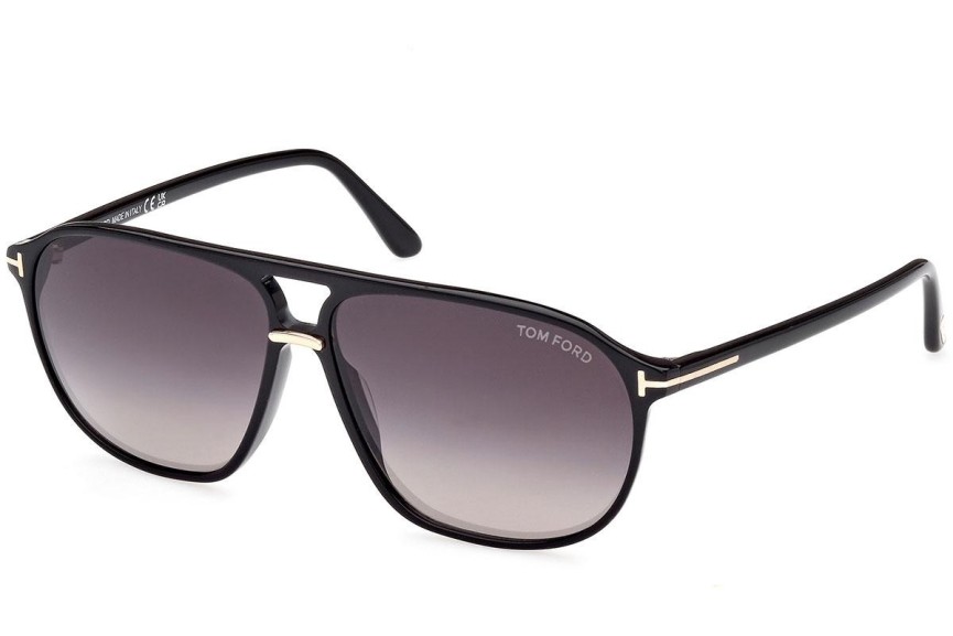 Zonnebril Tom Ford FT1026 01B Pilot Zwart