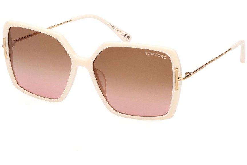 Zonnebril Tom Ford FT1039 25F Vierkant Beige