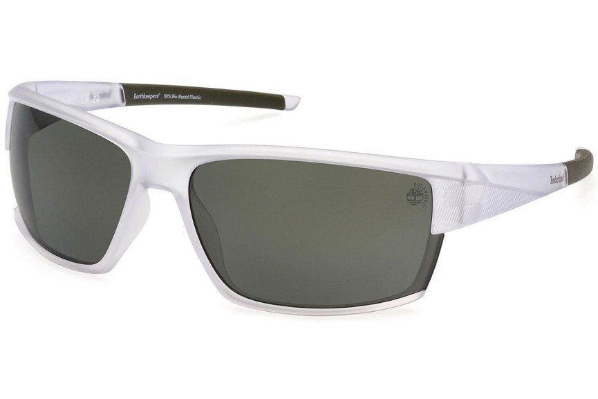 Zonnebril Timberland TB9308 26R Polarized Rechthoekige Wit