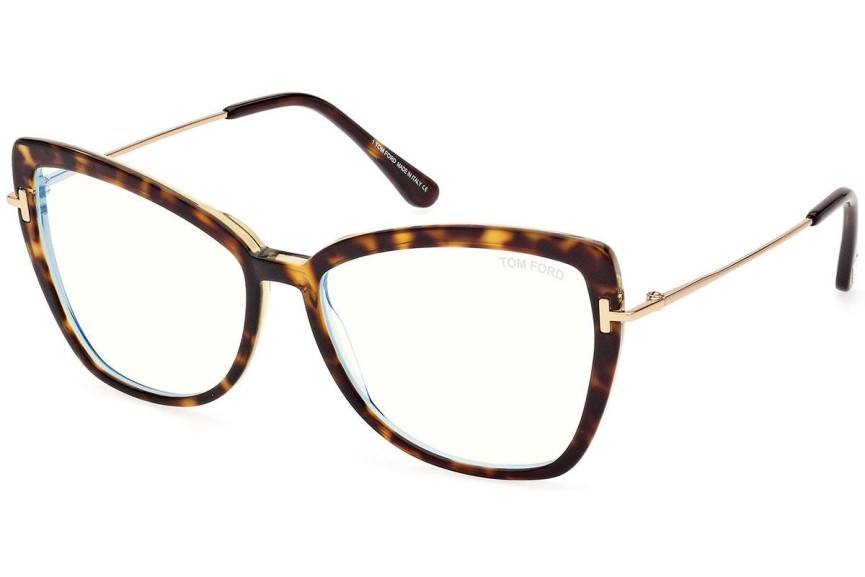 Brillen Tom Ford FT5882-B 056 Cat Eye Havana