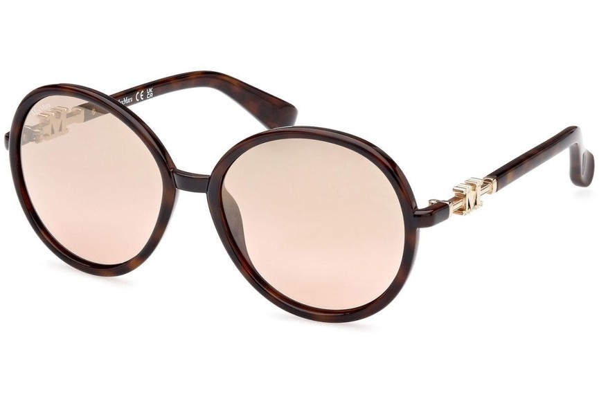 Zonnebril Max Mara MM0065 52G Ronde Zwart