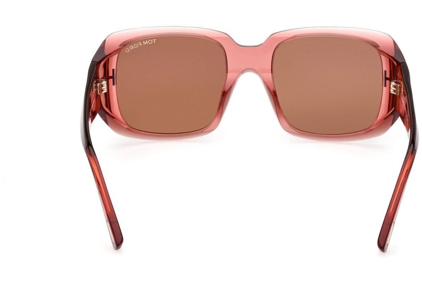 Zonnebril Tom Ford FT1035 72E Vierkant Roze