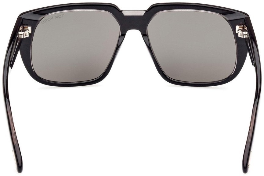 Zonnebril Tom Ford FT1025 05A Vierkant Zwart