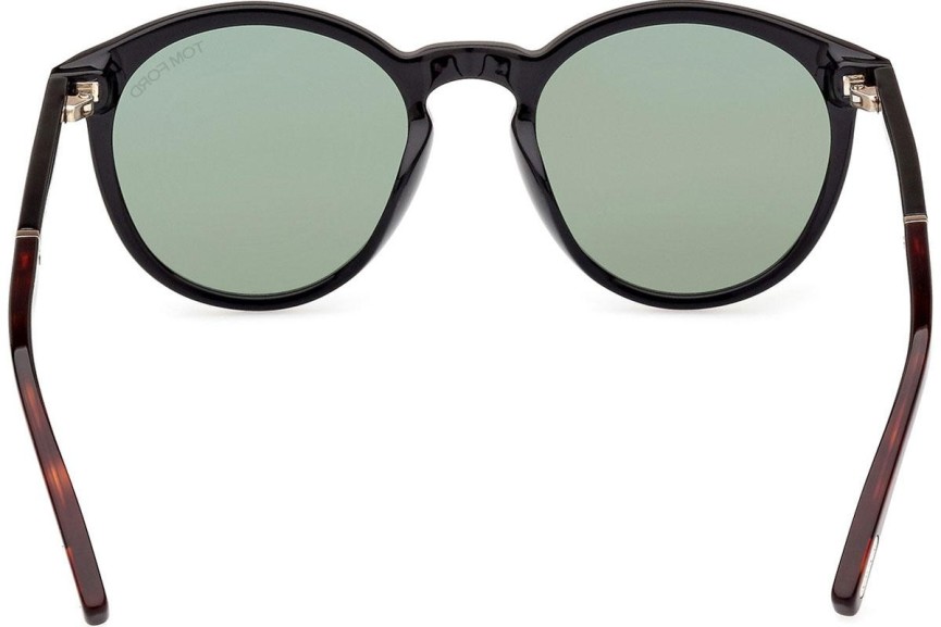 Zonnebril Tom Ford FT1021 01N Ronde Zwart