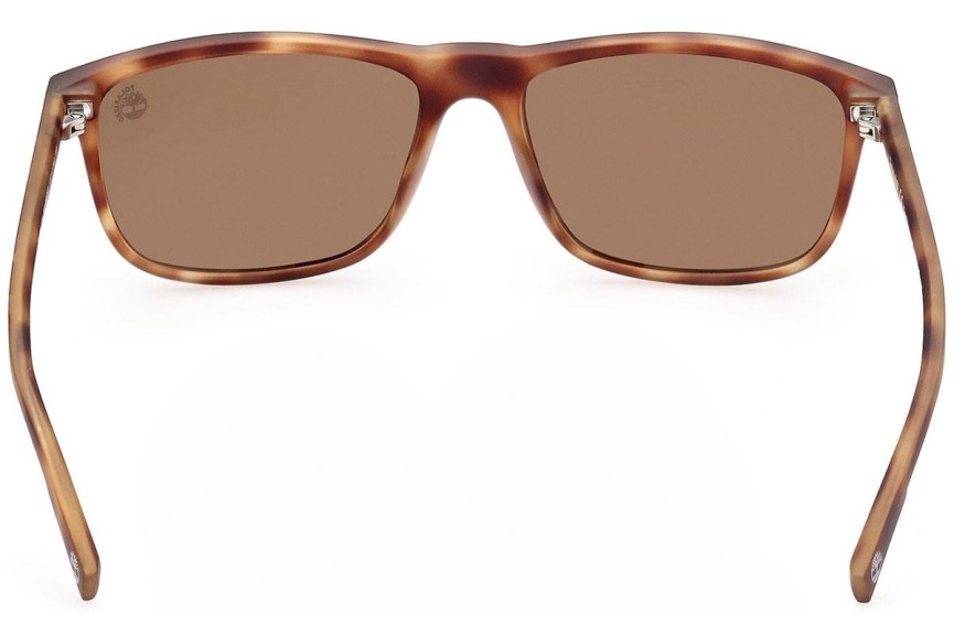 Zonnebril Timberland TB9266 52H Polarized Rechthoekige Havana