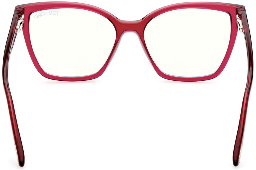 Brillen Tom Ford FT5812-B 074 Cat Eye Rood