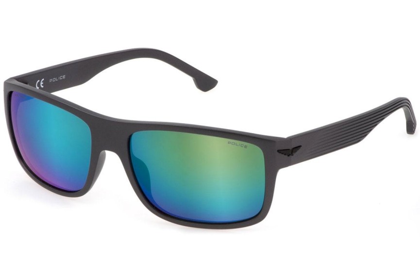 Zonnebril Police Tailwind 4 SPLB39E T17P Polarized Rechthoekige Grijs