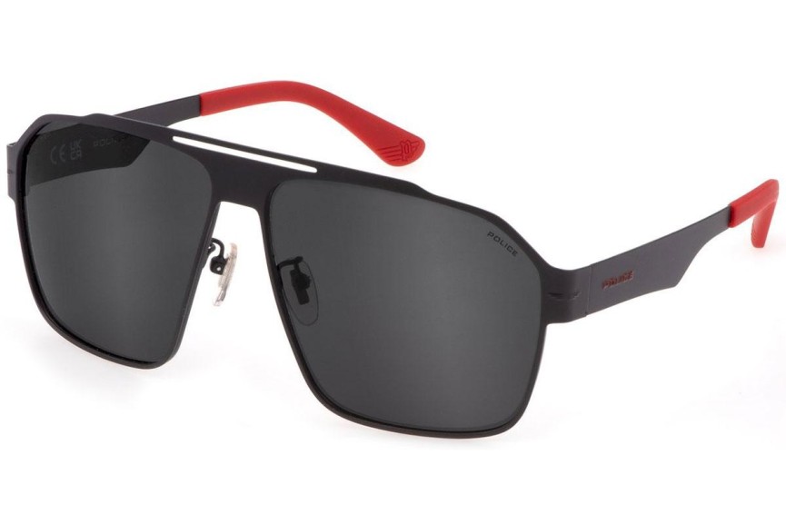 Zonnebril Police Summit 1 SPLL08 8YZP Polarized Vierkant Zwart