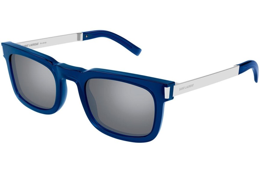 Zonnebril Saint Laurent SL581 006 Rechthoekige Blauw