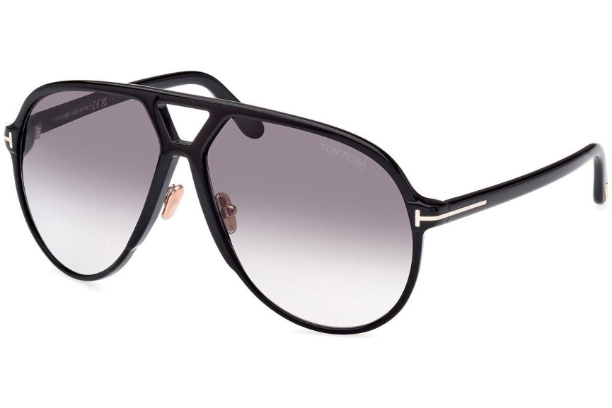 Zonnebril Tom Ford Bertrand FT1061 01B Pilot Zwart