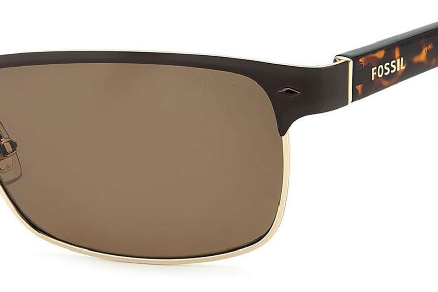 Zonnebril Fossil FOS3000/P/S 09Q/SP Polarized Vierkant Bruin