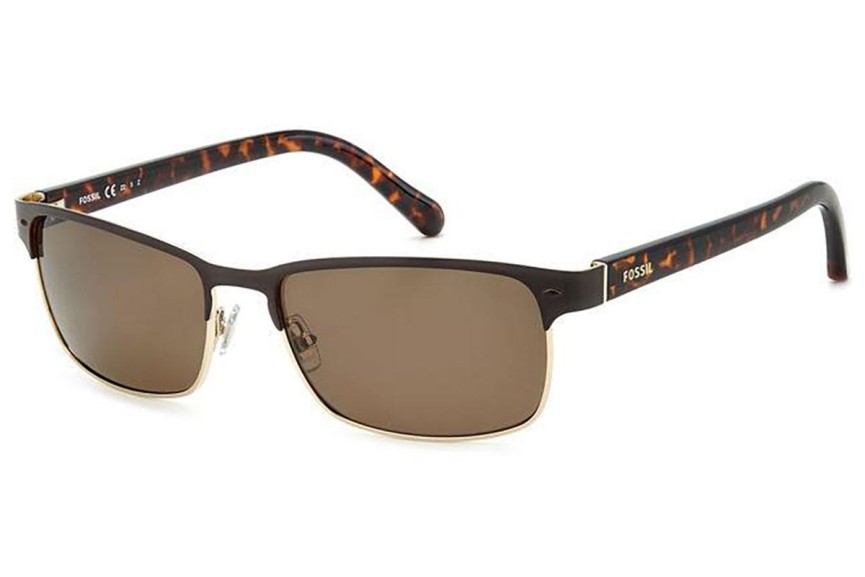 Zonnebril Fossil FOS3000/P/S 09Q/SP Polarized Vierkant Bruin