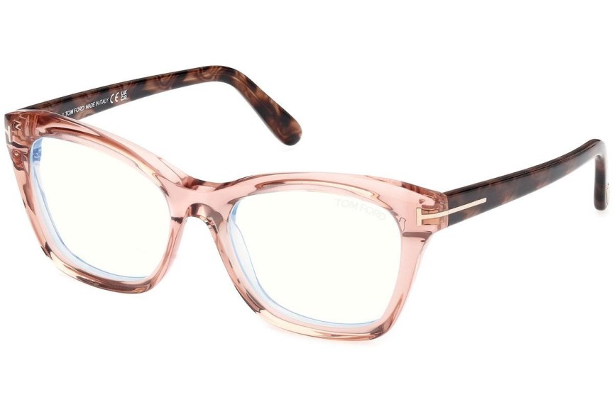 Brillen Tom Ford FT5909-B 072 Cat Eye Roze