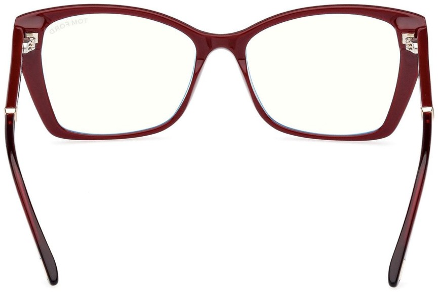 Brillen Tom Ford FT5893-B 069 Cat Eye Rood