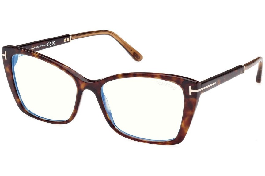 Brillen Tom Ford FT5893-B 052 Cat Eye Havana