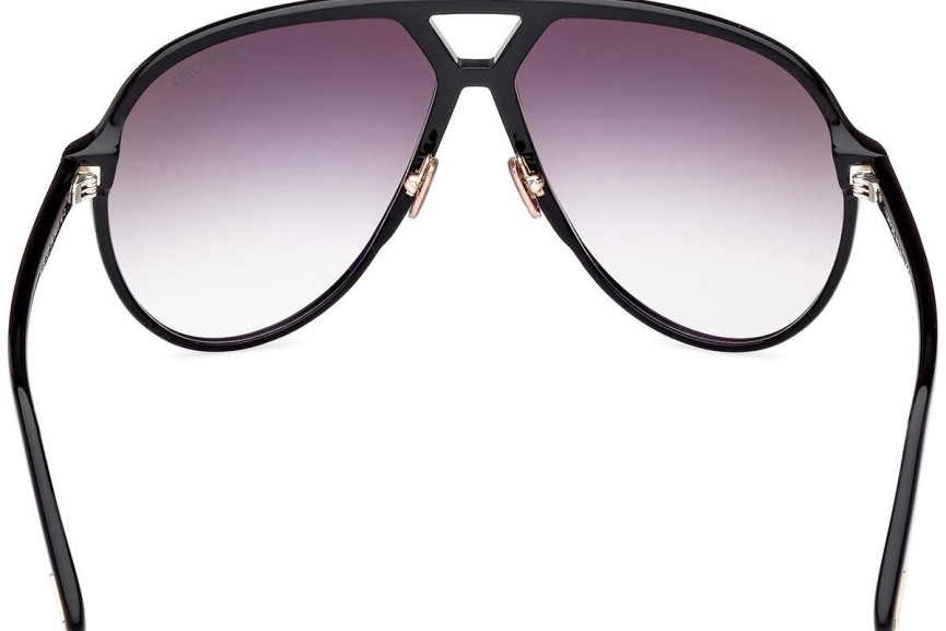 Zonnebril Tom Ford Bertrand FT1061 01B Pilot Zwart