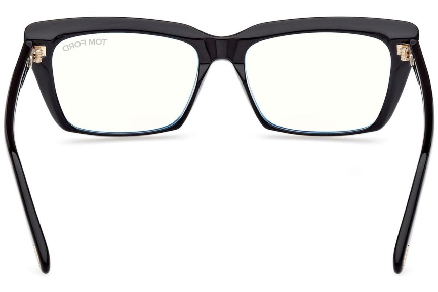 Brillen Tom Ford FT5894-B 001 Vierkant Zwart