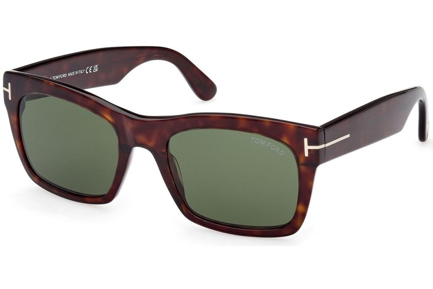 Zonnebril Tom Ford Nico 2 FT1062 52N Vierkant Havana