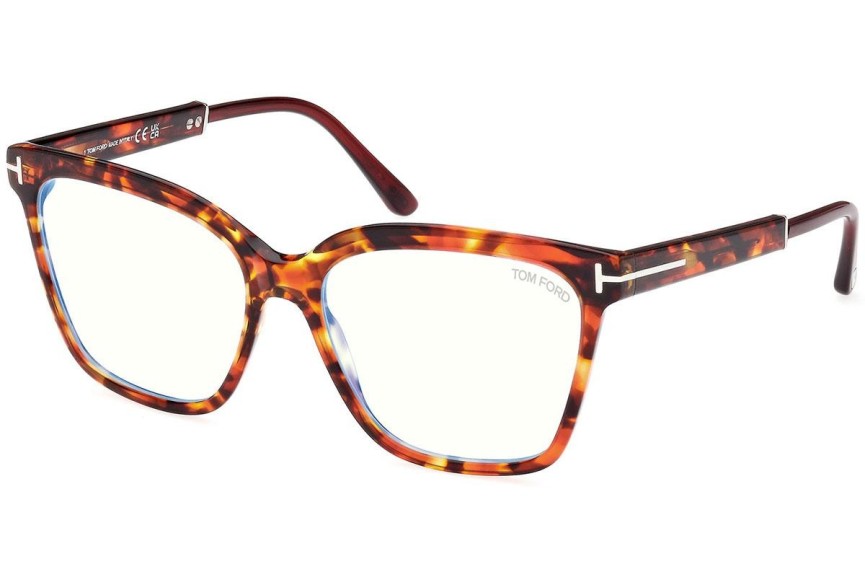 Brillen Tom Ford FT5892-B 054 Vierkant Havana