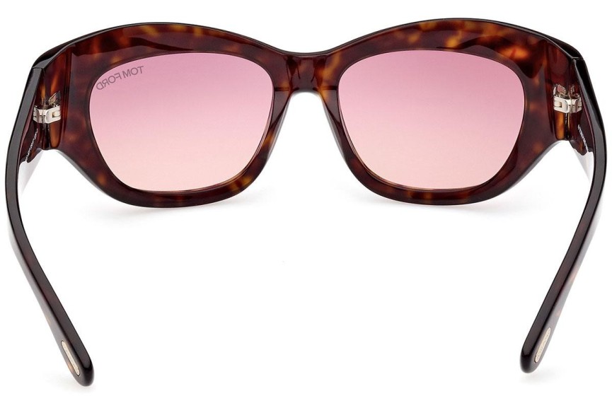 Zonnebril Tom Ford Brianna FT1065 52T Cat Eye Havana