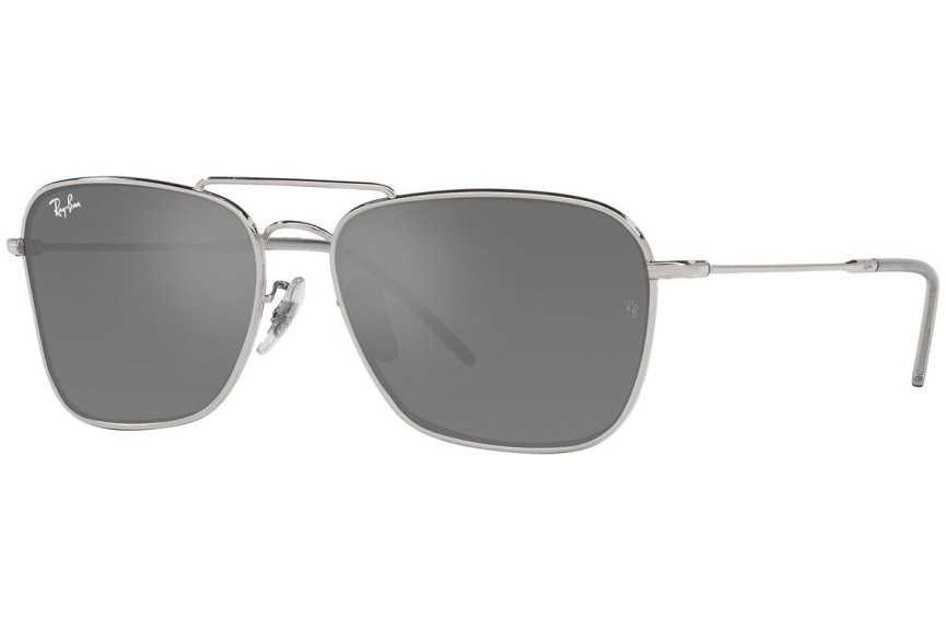 Zonnebril Ray-Ban Caravan Reverse RBR0102S 003/GS Rechthoekige Zilver