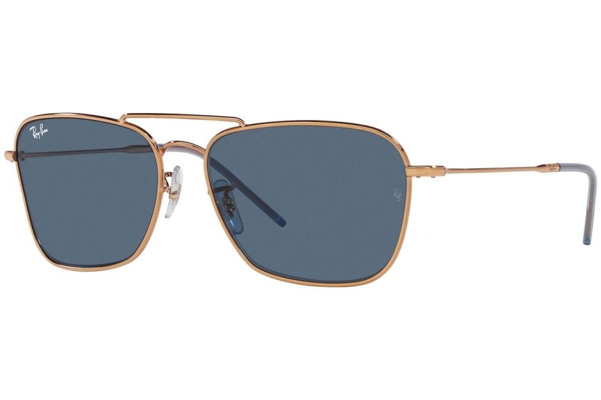 Zonnebril Ray-Ban Caravan Reverse RBR0102S 92023A Rechthoekige Goud